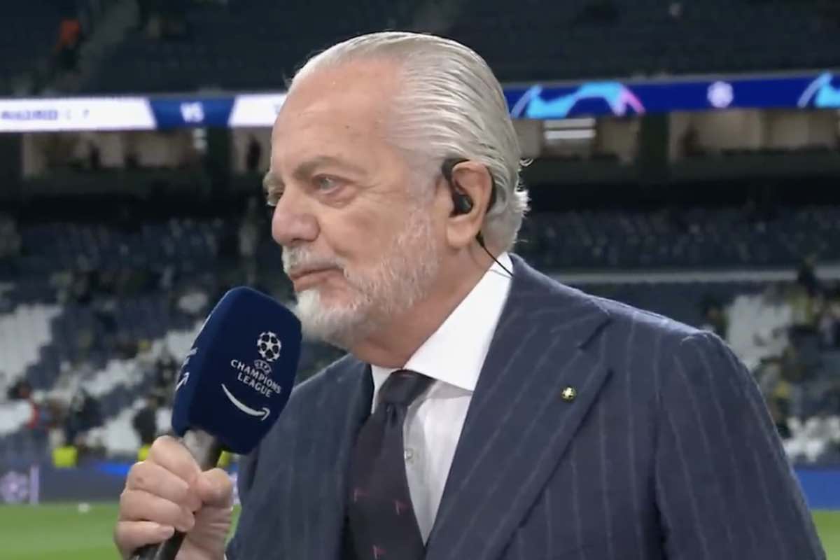 Aurelio De Laurentiis prima di Real-Napoli