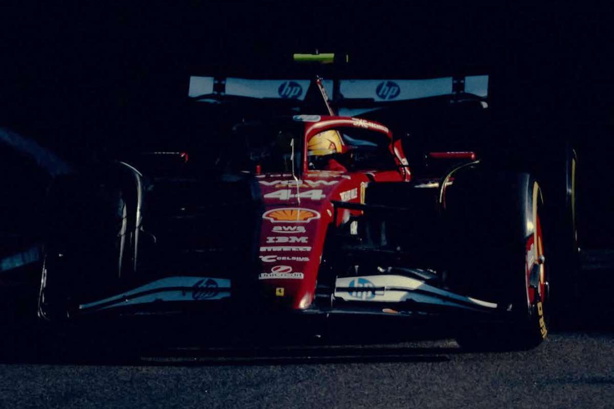 Hamilton in Ferrari