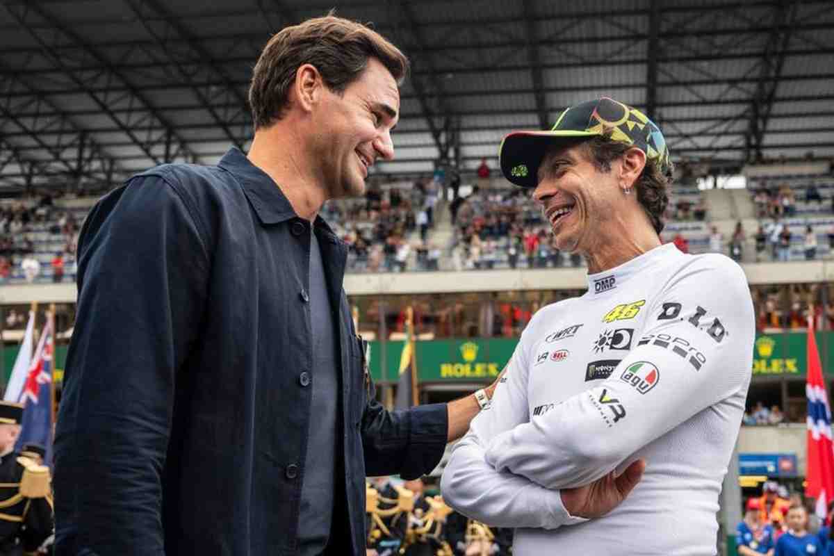 Valentino Rossi Roger Federer Le Mans