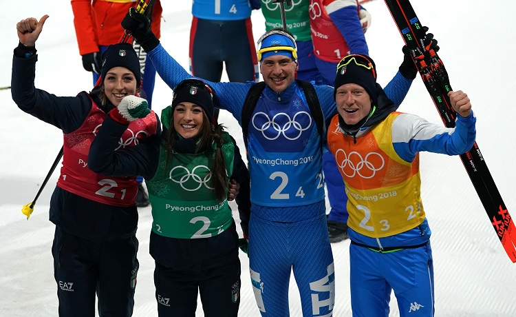 Olimpiadi PyeongChang 2018 - Dorothea Wierer, Lisa Vittozzi, Lukas Hofer, Dominik Windisch
