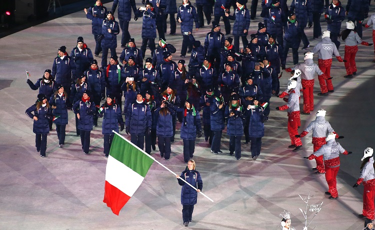 Olimpiadi PyeongChang cerimonia d'apertura Italia