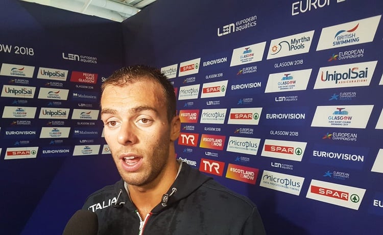 Gregorio Paltrinieri - Europei nuoto Glasgow 2018