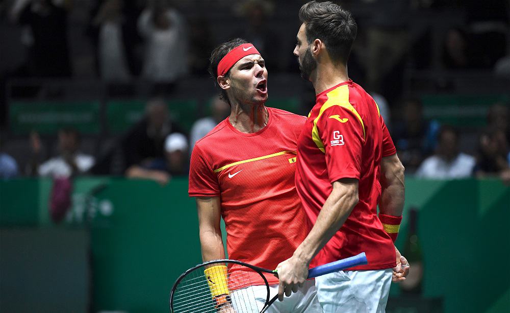 Rafael Nadal e Marcel Granollers: finali Coppa Davis 2019 - Foto Roberto Dell'Olivo