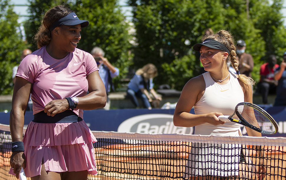 Serena Williams e Lisa Pigato - Foto Marta Magni/MEF Tennis Events