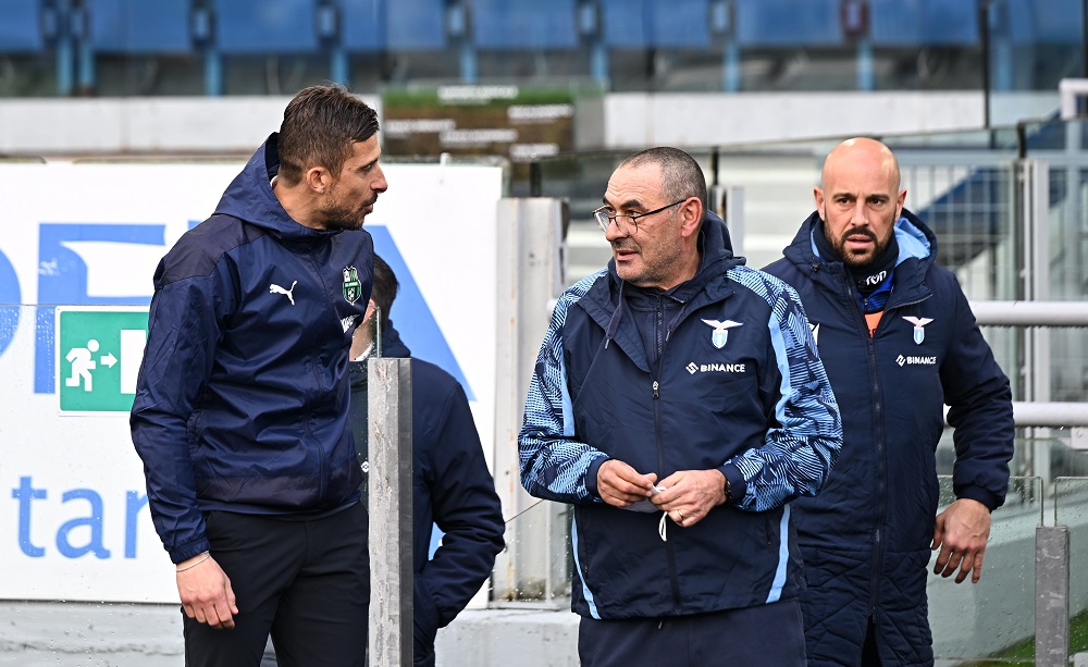 Maurizio Sarri e Alessio Dionisi, Lazio-Sassuolo - Foto Antonio Fraioli