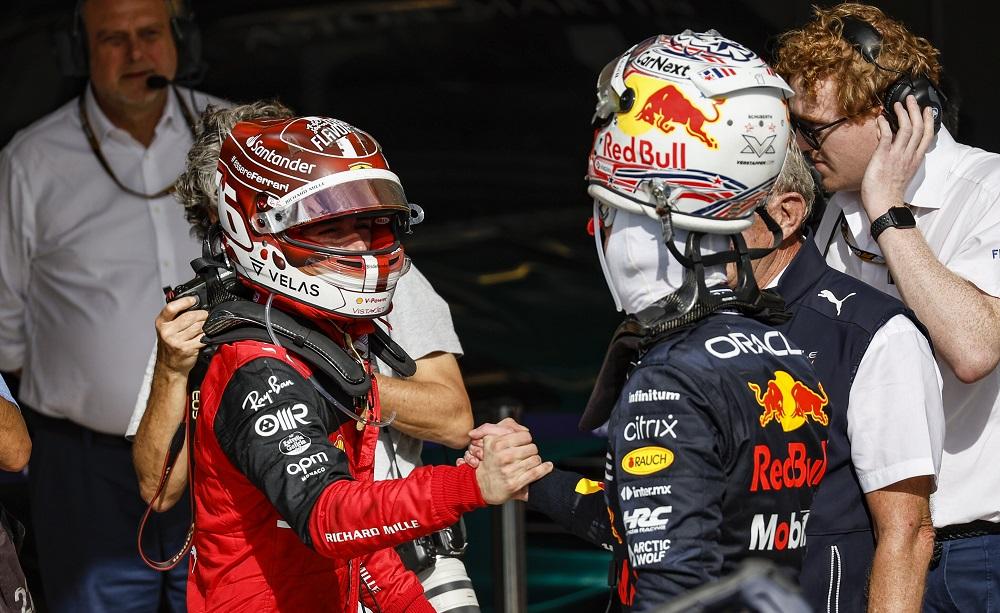 Leclerc e Verstappen
