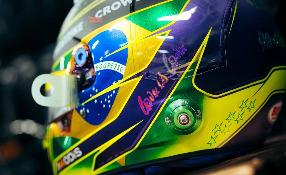 Casco Lewis Hamilton Brasile