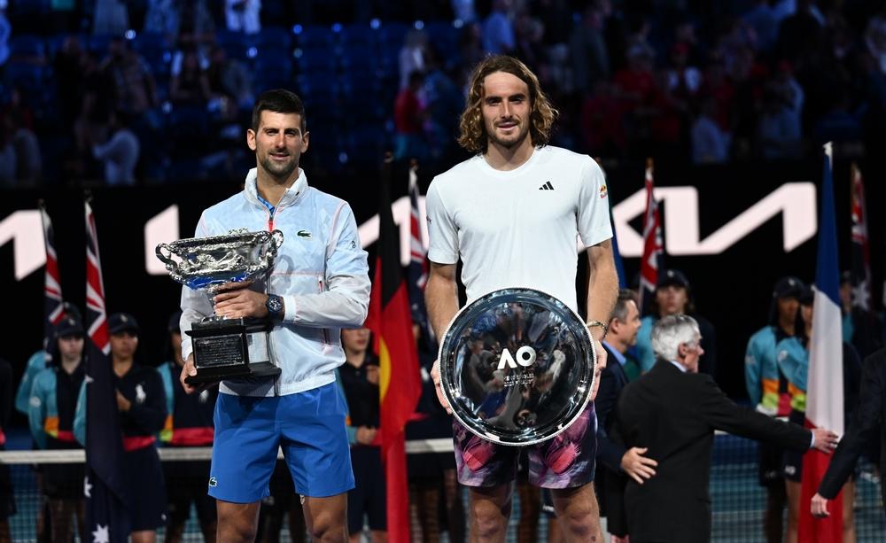 Novak Djokovic e Stefanos Tsitsipas