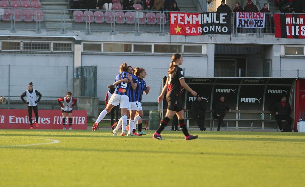 Esultanza Inter femminile