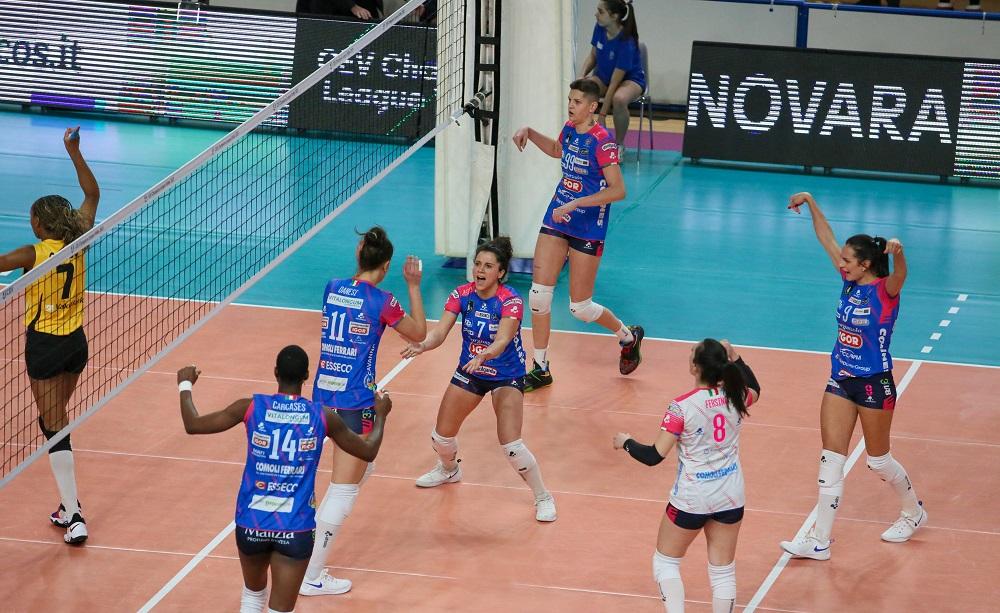 Esultanza Novara volley