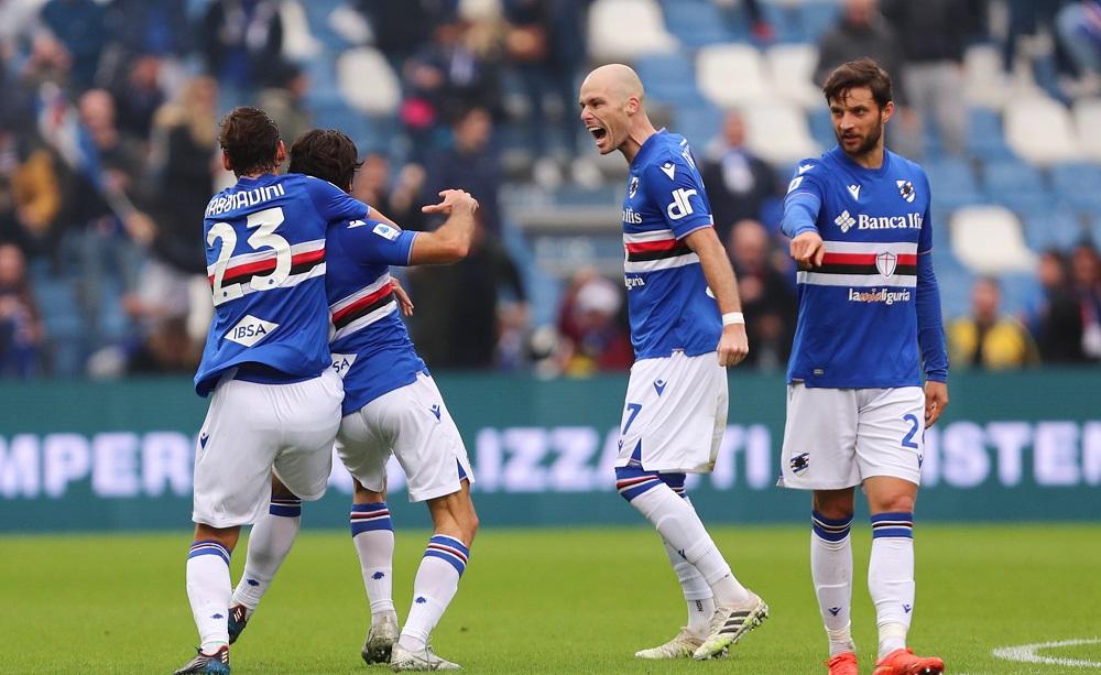 Sampdoria esultanza