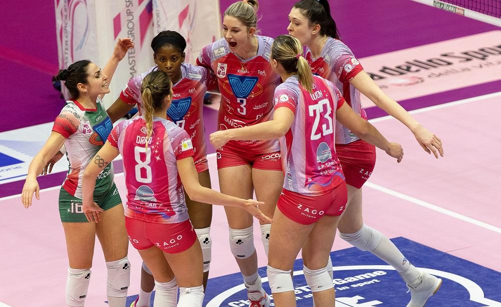 Esultanza Vero Volley Milano