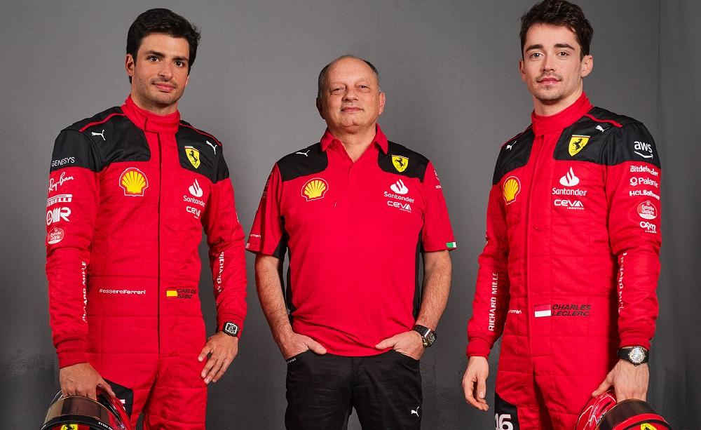 Ferrari, Leclerc, Sainz, Vasseur