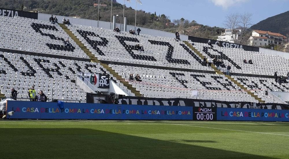Curva Ferrovia stadio Spezia