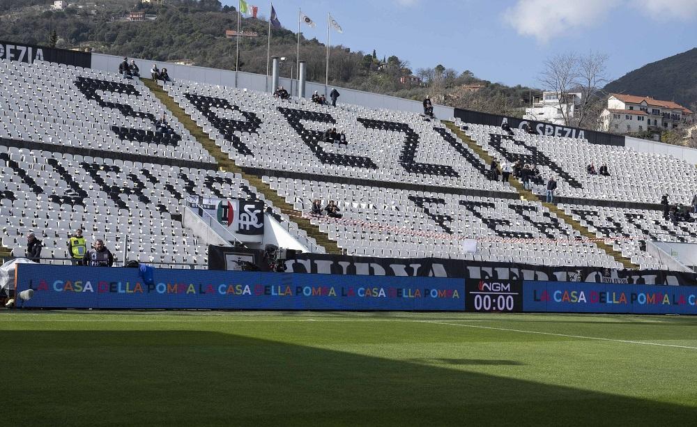 Curva Ferrovia stadio Spezia