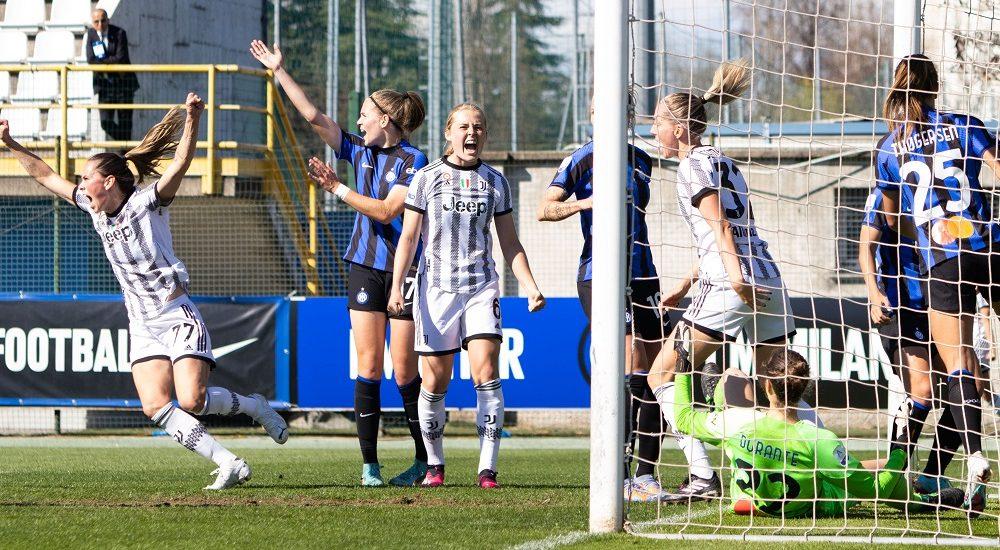 Esultanza Juventus femminile