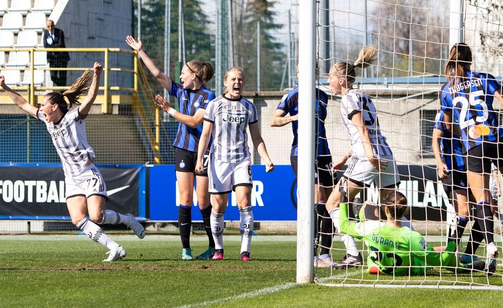 Esultanza Juventus femminile