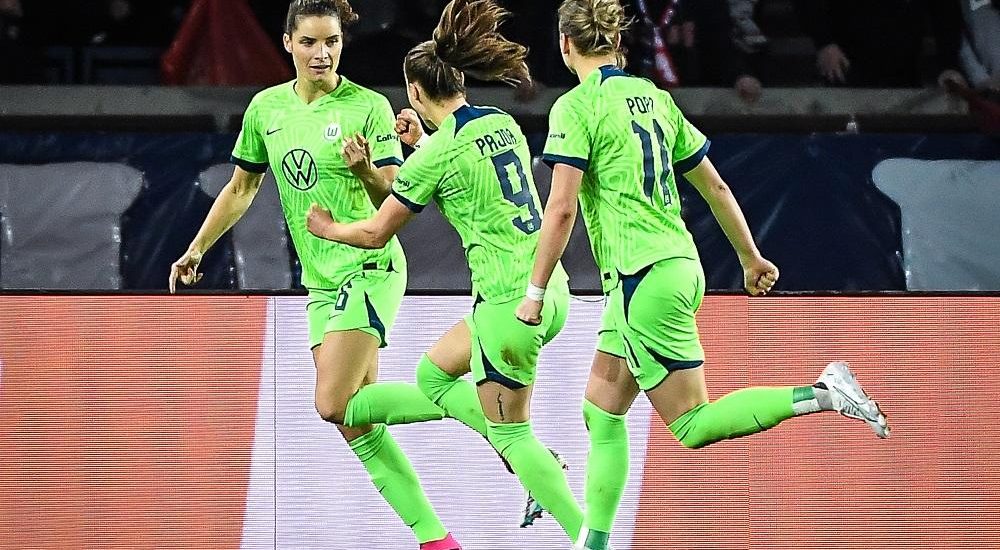 Esultanza Wolfsburg femminile
