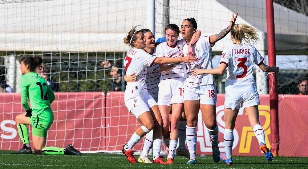 Martina Piemonte esultanza Milan femminile