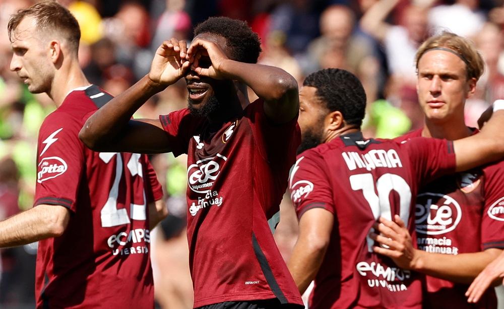 Boulaye Dia esultanza Salernitana