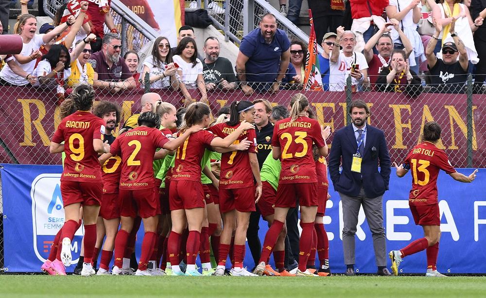 Roma femminile esultanza