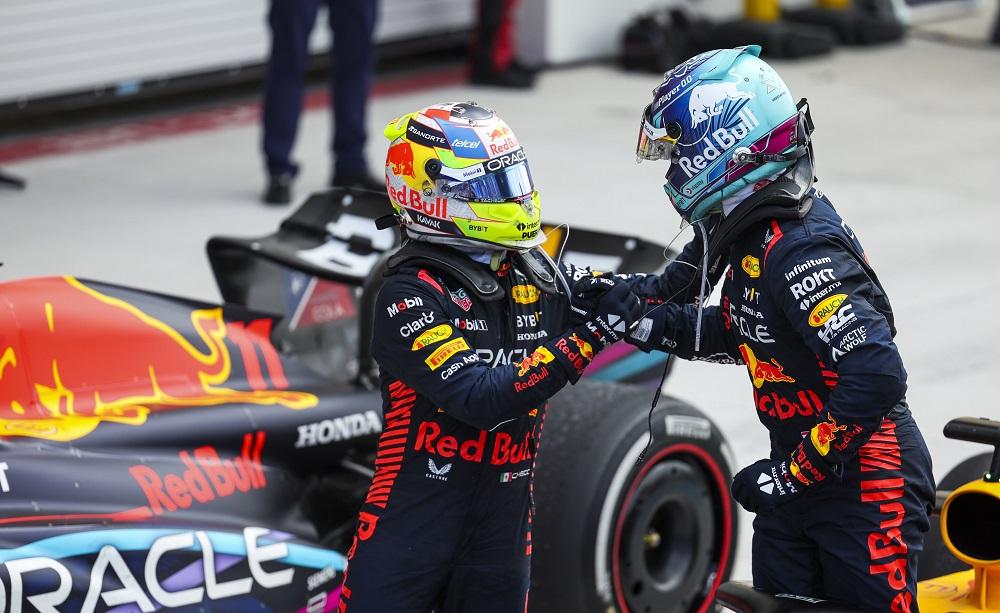 Sergio Perez e Max Verstappen