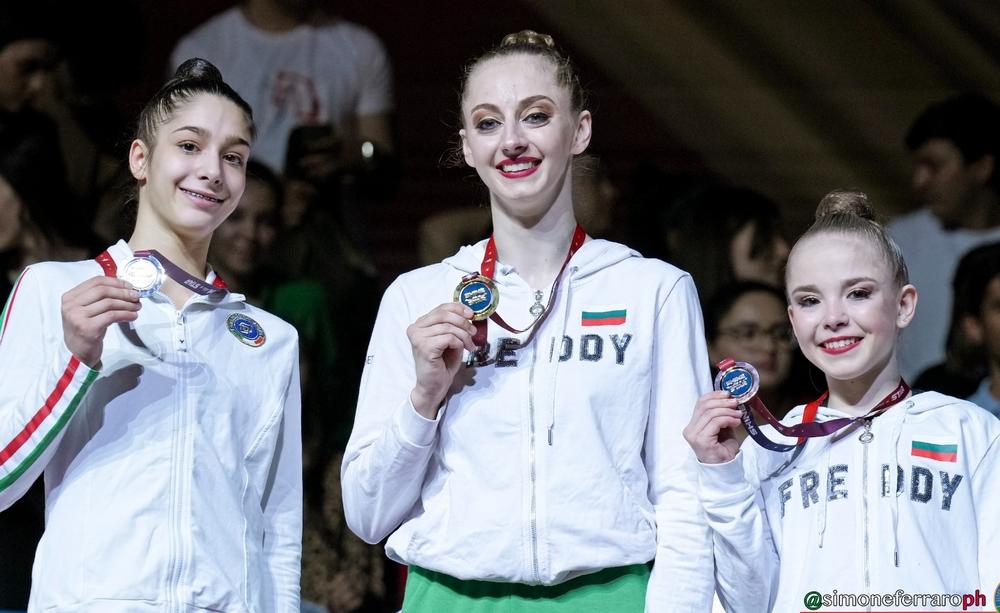 Podio Baku 2023 ginnastica