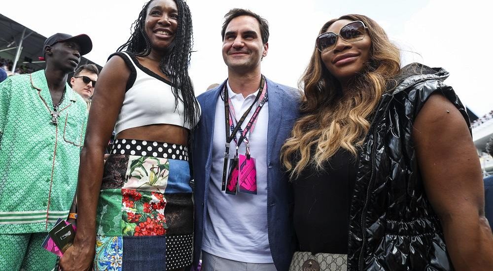Venus Williams, Roger Federer e Serena Williams