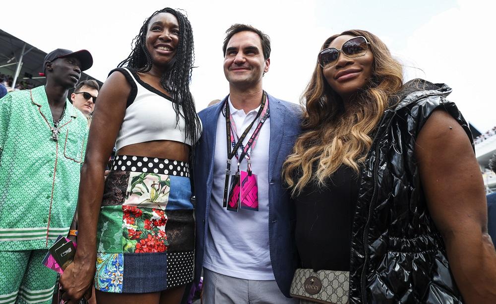 Venus Williams, Roger Federer e Serena Williams