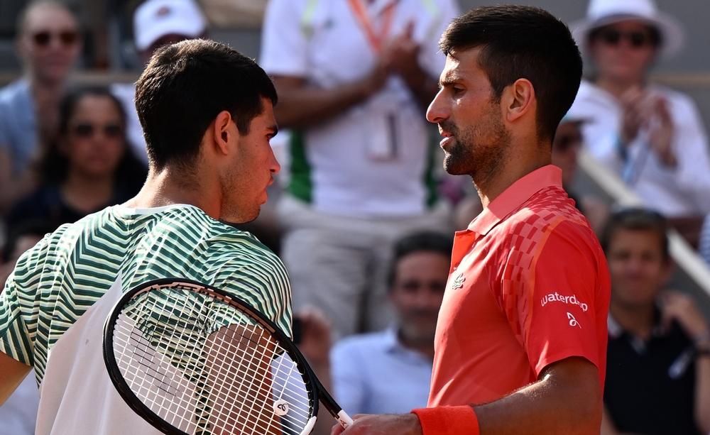 Carlos Alcaraz e Novak Djokovic