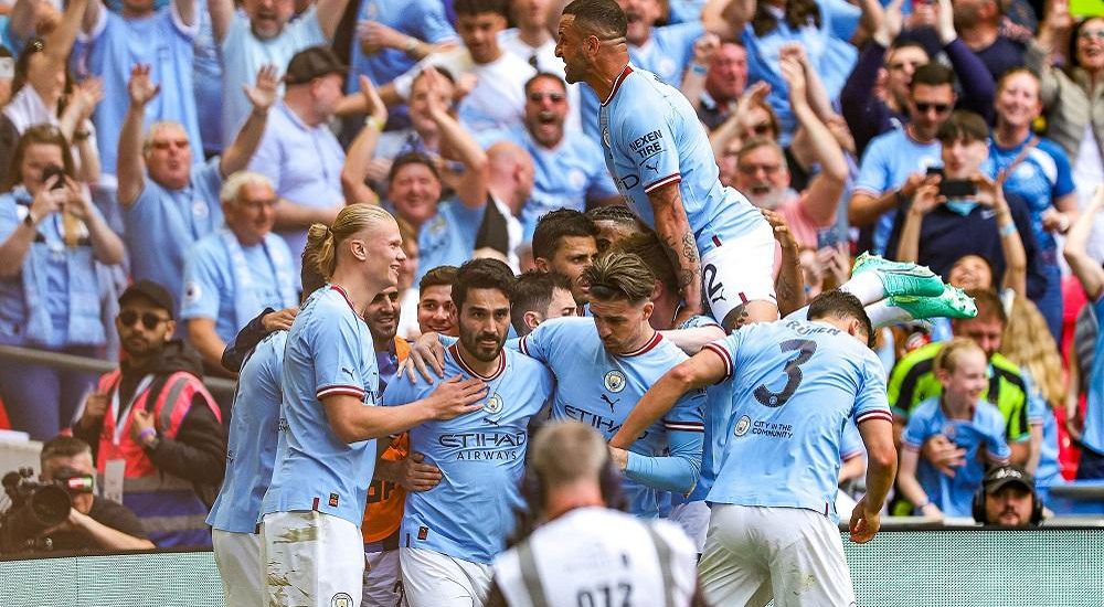 Manchester City esultanza