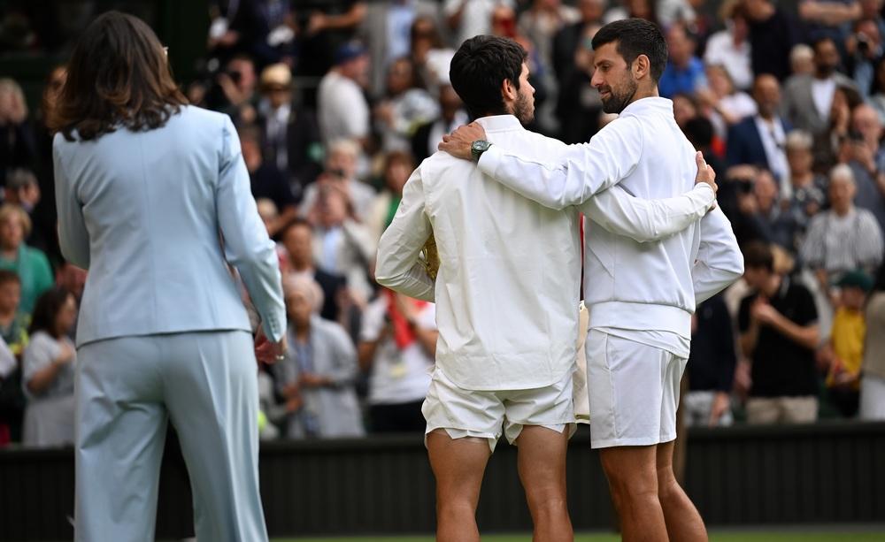 Carlos Alcaraz e Novak Djokovic