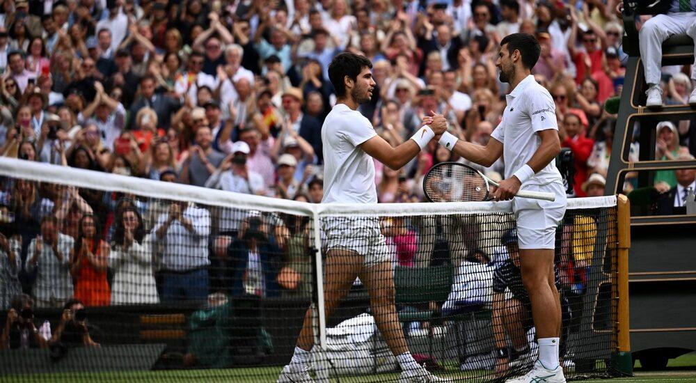 Carlos Alcaraz e Novak Djokovic