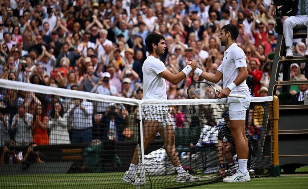 Carlos Alcaraz e Novak Djokovic