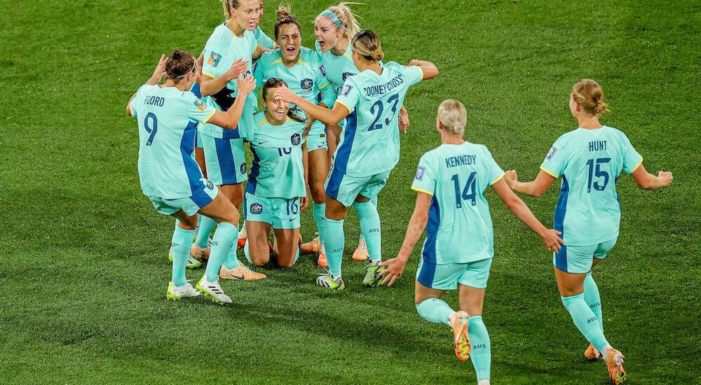 Esultanza Australia femminile