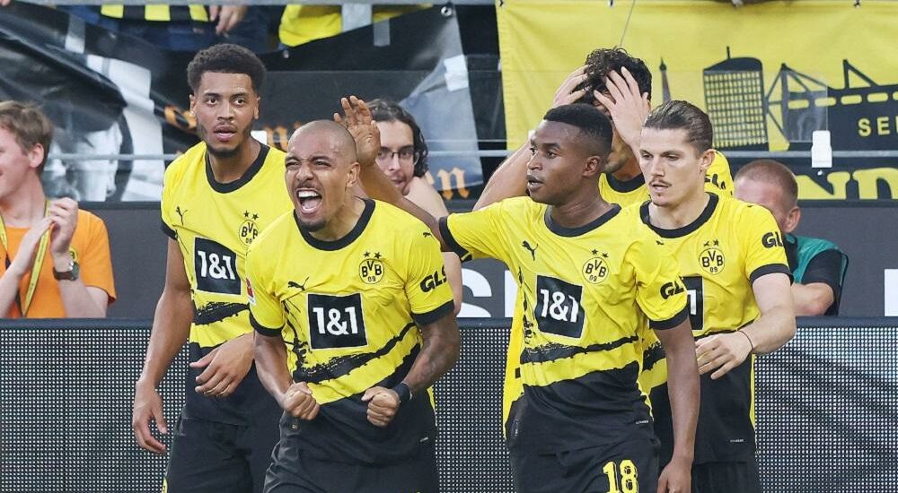 Esultanza Borussia Dortmund