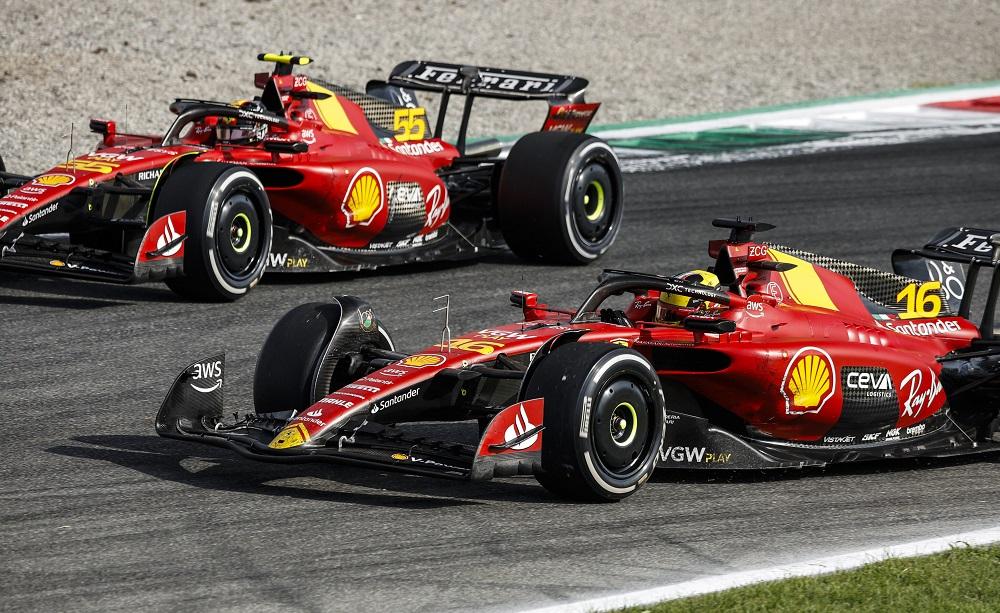 Carlos Sainz e Charles Leclerc