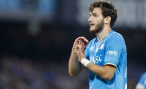 Napoli, Kvaratskhelia: “Il gol mi mancava. Era importante tornare a giocare così” Napoli, Kvaratskhelia: “Il gol mi mancava. Era importante tornare a giocare così”