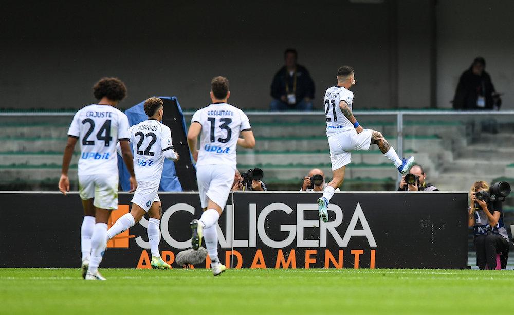 Matteo Politano esultanza Napoli