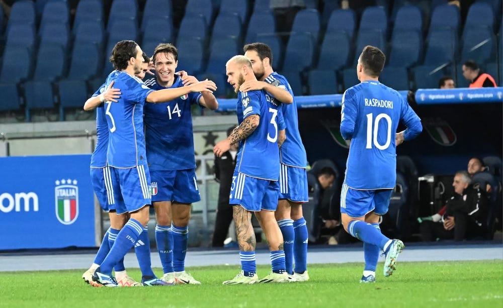 Federico Chiesa esultanza Nazionale