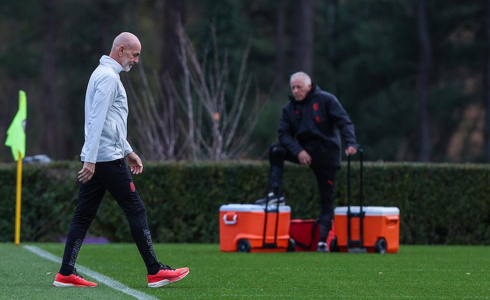 Stefano Pioli allenamento Milan