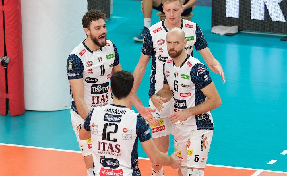 Esultanza Trento volley maschile