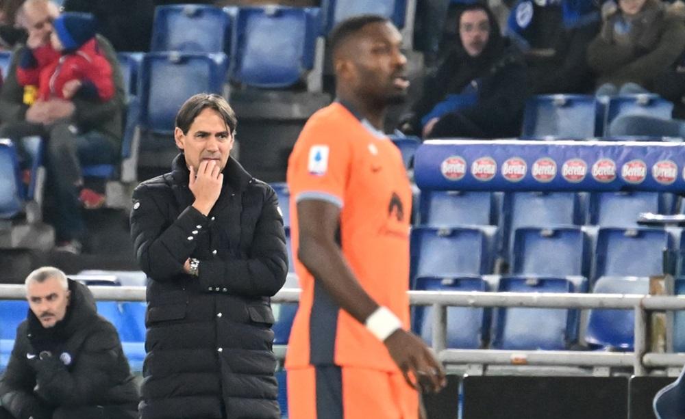 Marcus Thuram e Simone Inzaghi - Foto Antonio Fraioli