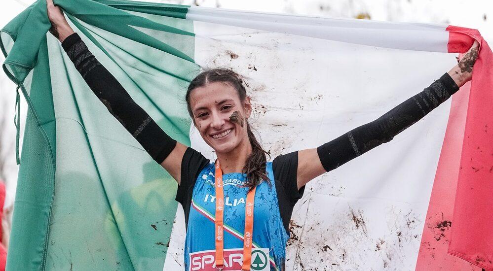 2023 SPAR European Cross Country Championships, Nadia Battocletti (ITA) second place in the senior race | 10.12.2023 Bruxelles (BEL) | Foto: Francesca Grana/FIDAL