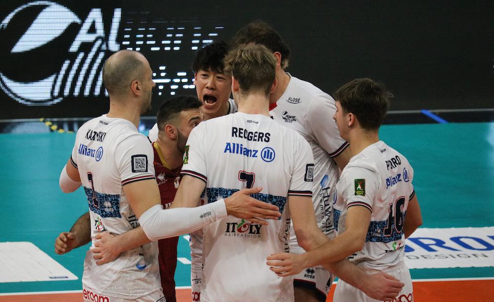 Esultanza Milano volley maschile