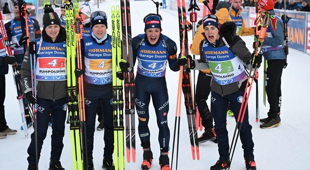 Italia staffetta maschile biathlon