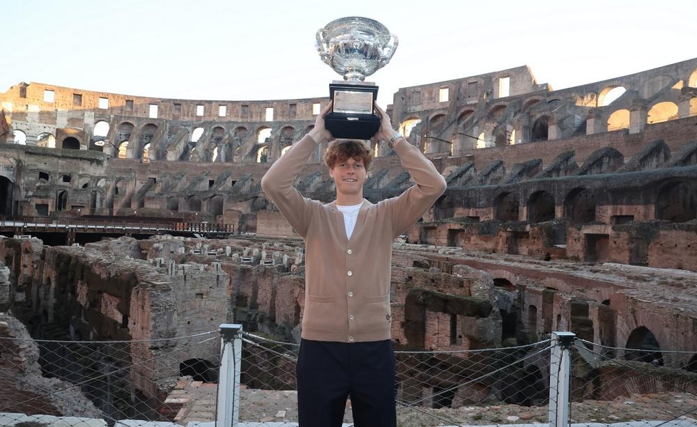 Jannik Sinner al Colosseo