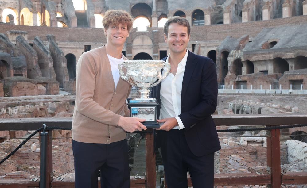 Jannik Sinner al Colosseo