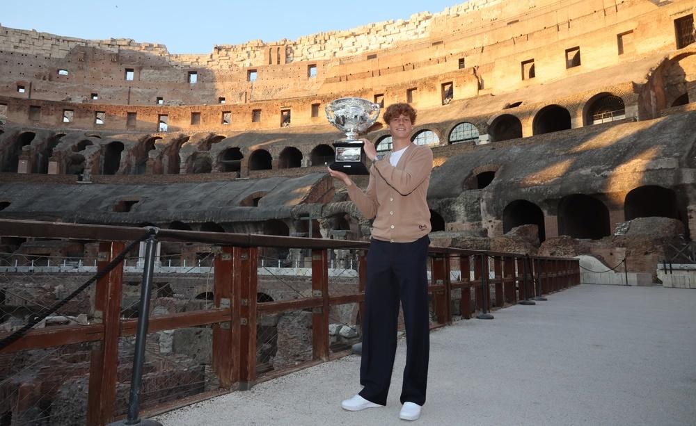 Jannik Sinner al Colosseo