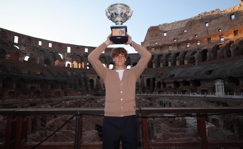 Jannik Sinner al Colosseo